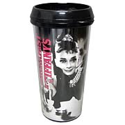 Breakfast at Tiffany's Audrey Hepburn Plastic Travel Mug